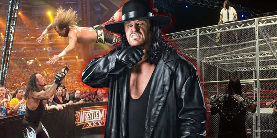 Undertaker Dominanceat Wrestle Mania Wallpaper