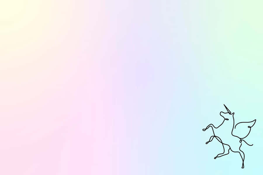 Unicorn Aesthetic Flying Wallpaper