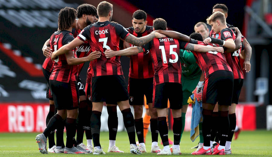 Unified Strength - Afc Bournemouth Team Huddle Wallpaper