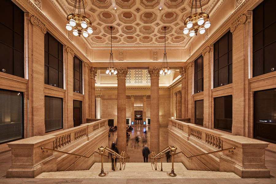 Union Station Interior And Stairs Wallpaper