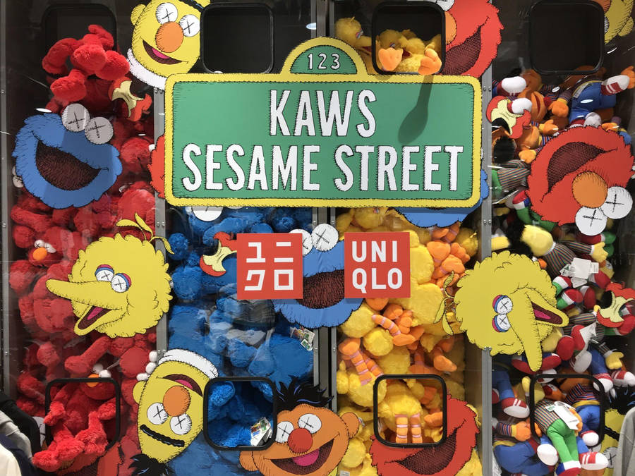 Uniqlo Sesame Street Illustration Wallpaper