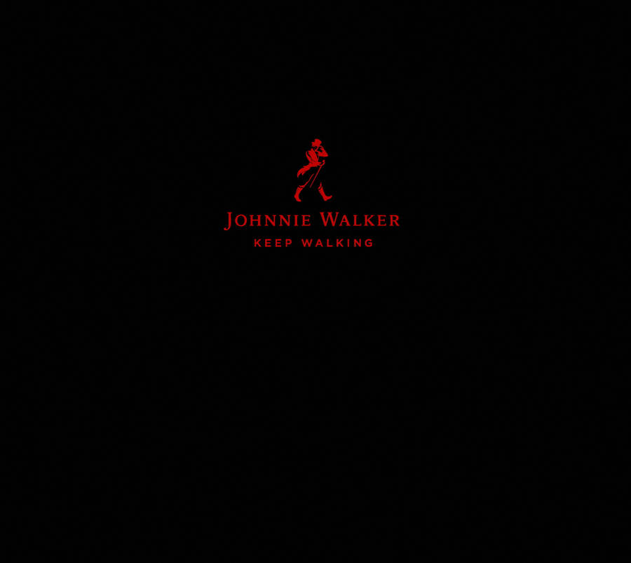 Unique Johnnie Walker Red Logo With Slogan Wallpaper