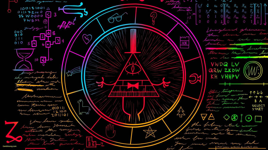 Unique Laptop Gravity Falls Background Wallpaper