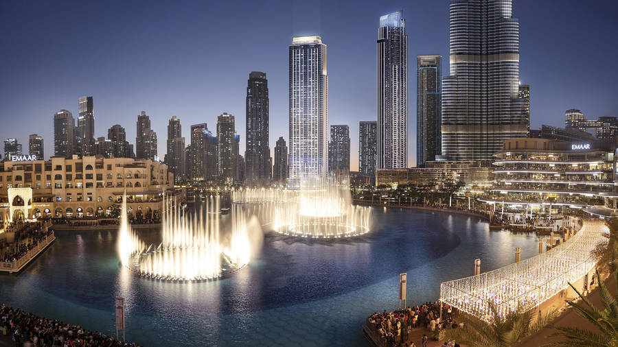 United Arab Emirates The Dubai Fountain Wallpaper