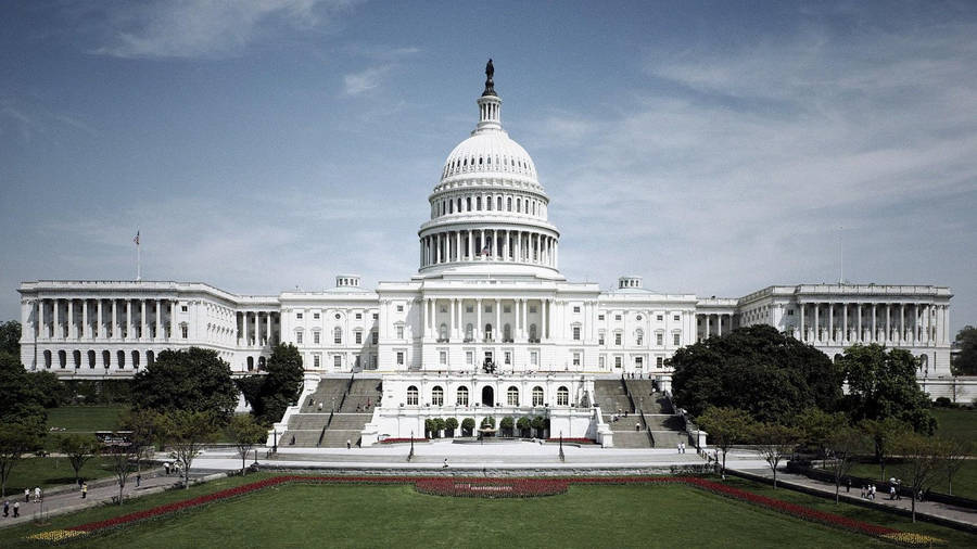 United States Capitol Dark Sky Wallpaper