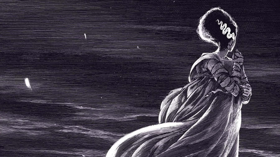 Universal Monsters The Lonely Bride Of Frankenstein Wallpaper