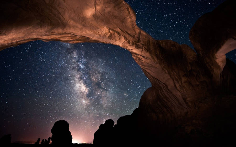 Universe At Arches National Park Wallpaper