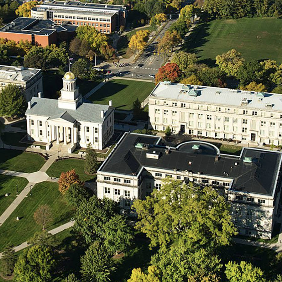 University Of Iowa Top View Wallpaper