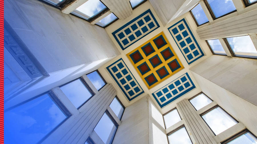 University Of Kansas Campanile Ceiling Wallpaper