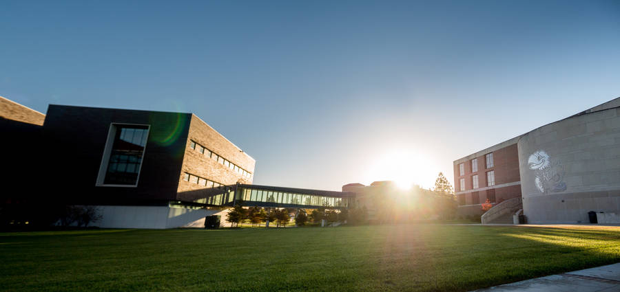 University Of Kansas During Sunrise Wallpaper