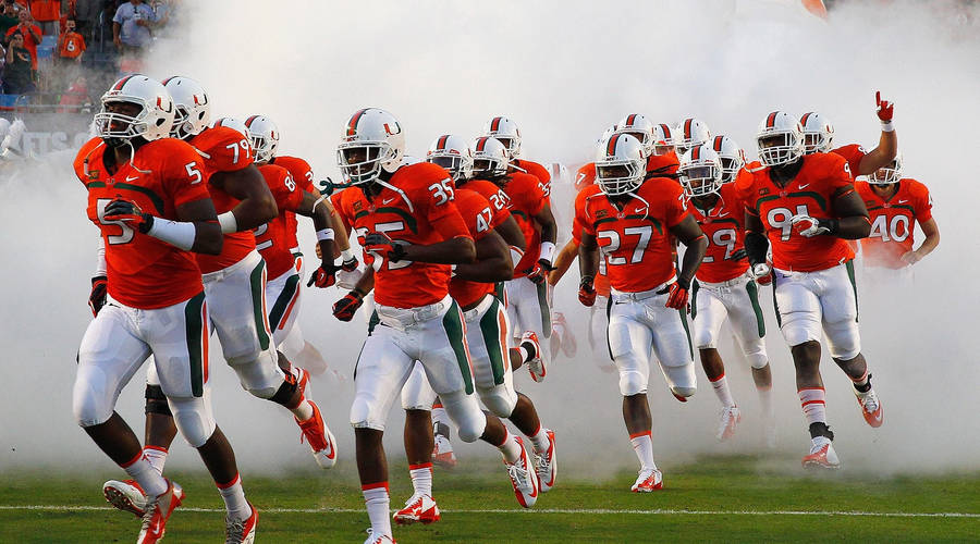 University Of Miami Hurricanes Through Fog Wallpaper