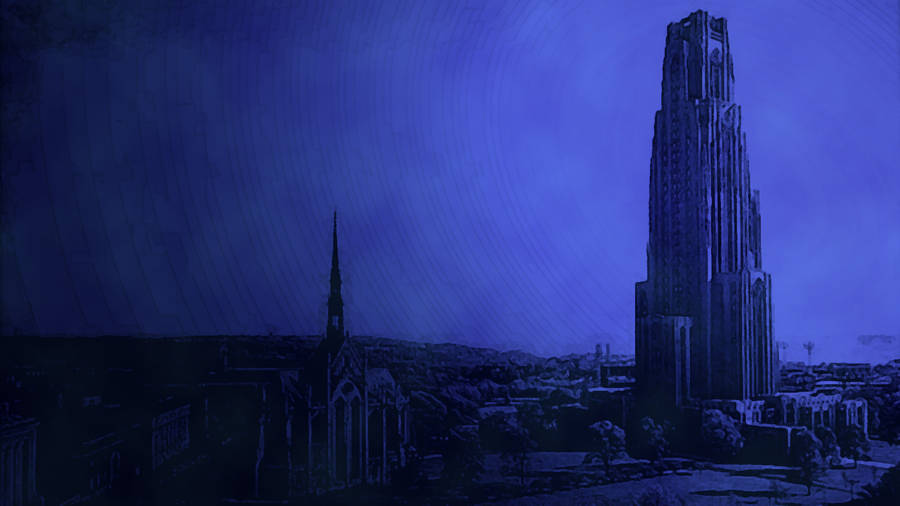 University Of Pittsburgh Dark Purple Wallpaper