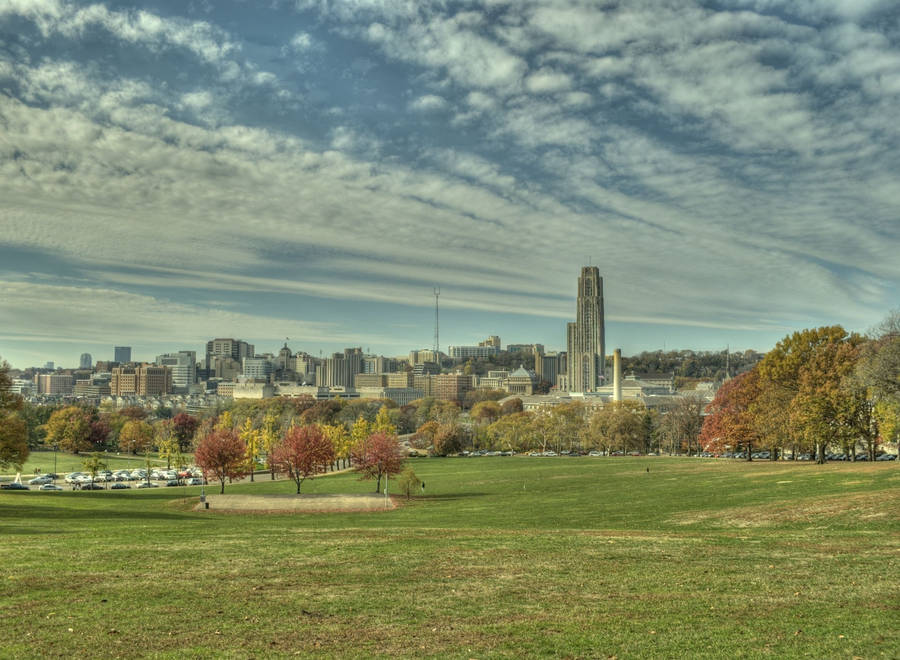 University Of Pittsburgh From Afar Wallpaper