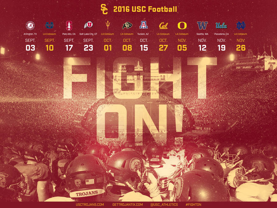 University Of Southern California 2016 Football Wallpaper