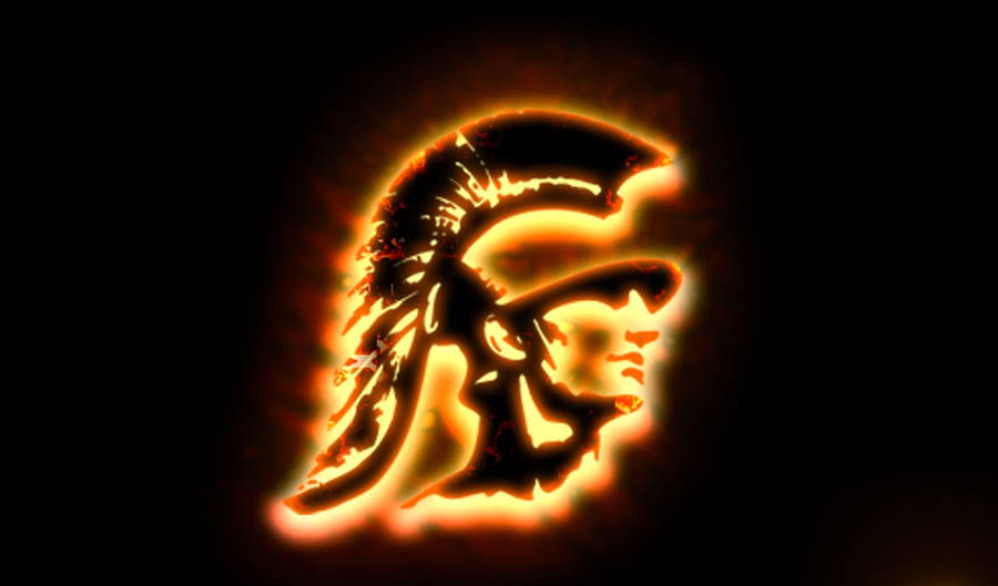 University Of Southern California Trojans Glowing Wallpaper