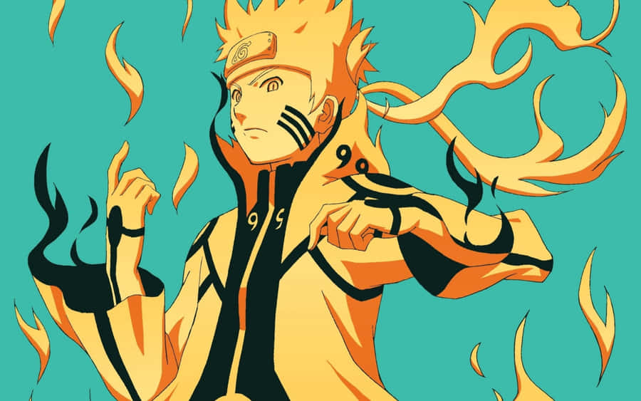 Unleash The Fire Of The Ninja! Wallpaper