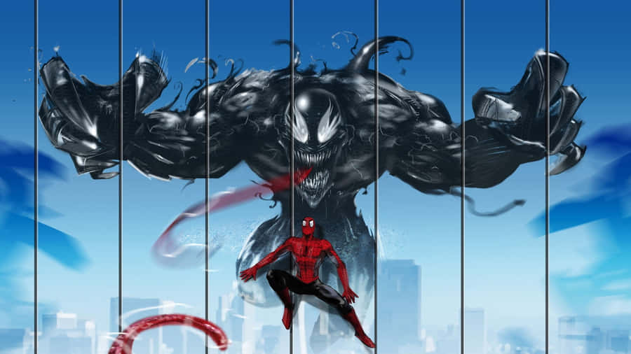 Unleash The Power Of Black Venom Wallpaper
