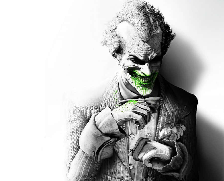 Unleashing Hysteria - Joker's Iconic Laugh Wallpaper