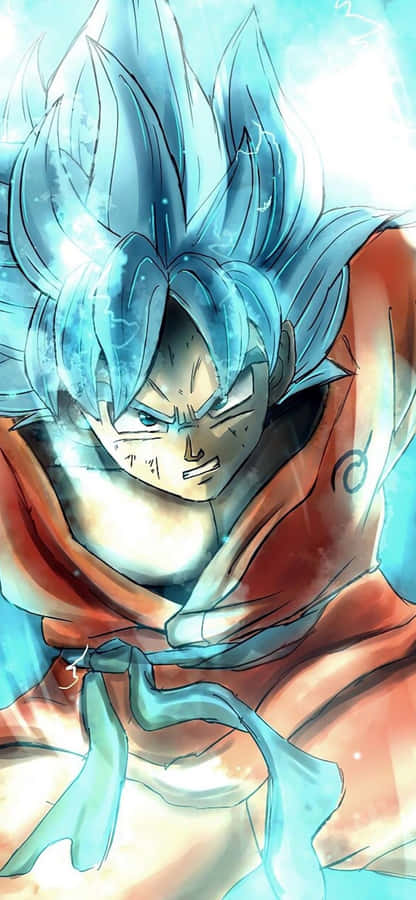Unlock The Strength Of Super Saiyan With This Official Dragon Ball Themed Iphone Wallpaper
