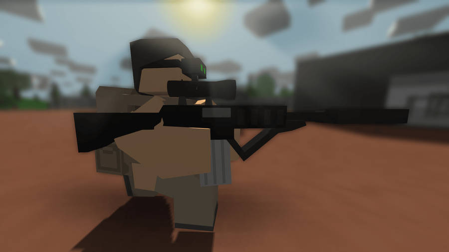 Unturned Sniper Soldier Character Wallpaper