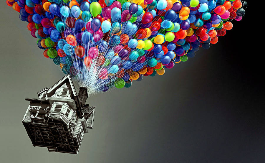 Up Movie Colorful Balloons Wallpaper