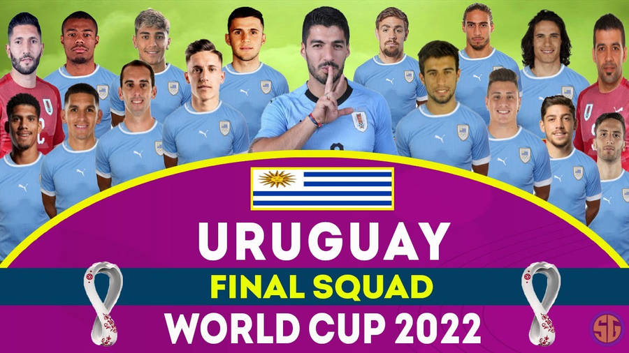 Uruguay National Football Team Final Squad Wallpaper