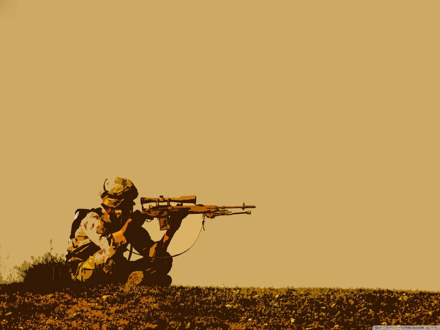 Us Army Sepia Vector Art Wallpaper