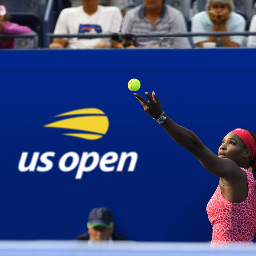 Us Open Serena Williams Serve Wallpaper