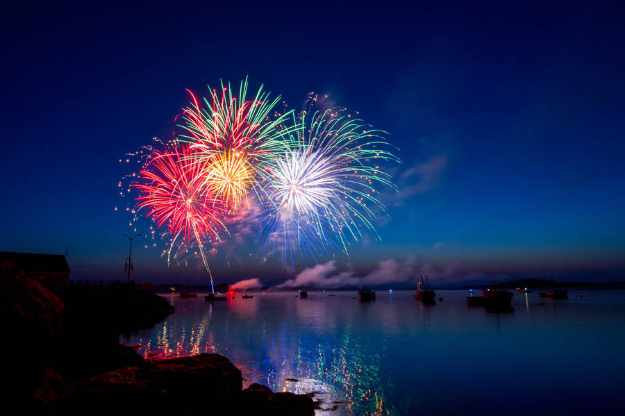 Usa Fireworks Display Wallpaper