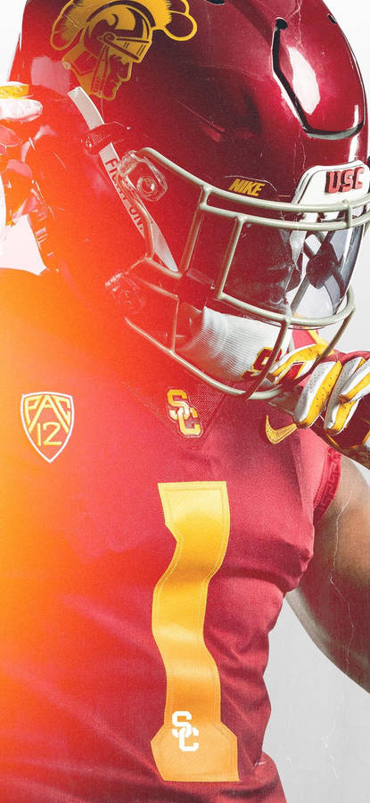 Usc Football Sunlight On Player Wallpaper