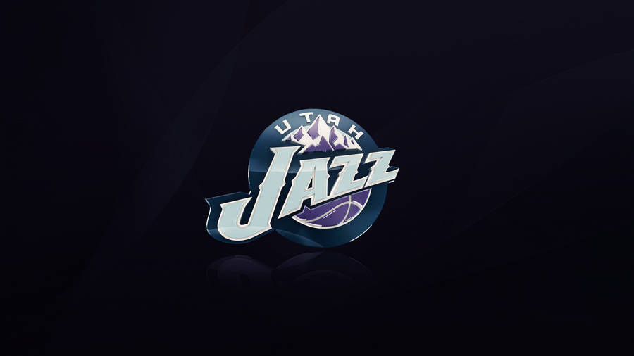 Utah Jazz On Dark Blue Wallpaper