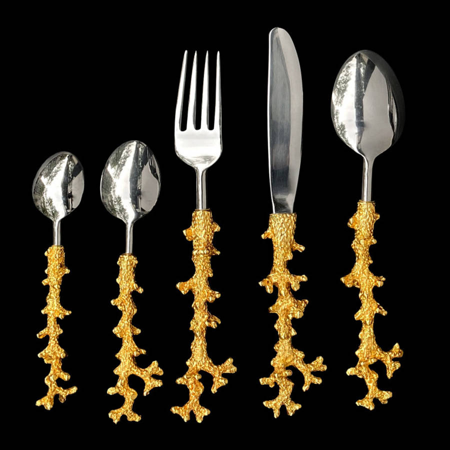 Utensils Coral Wallpaper