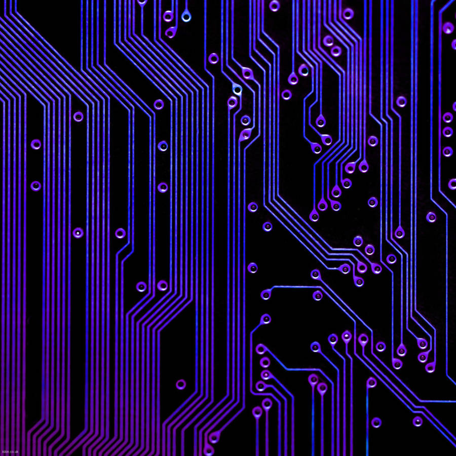 Uv Light Circuit Board Wallpaper