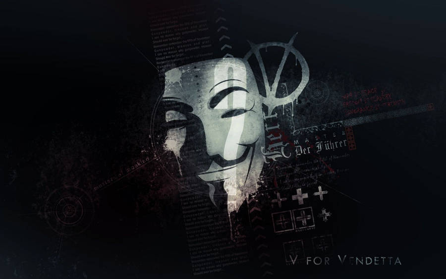 V For Vendetta Anonymous Wallpaper