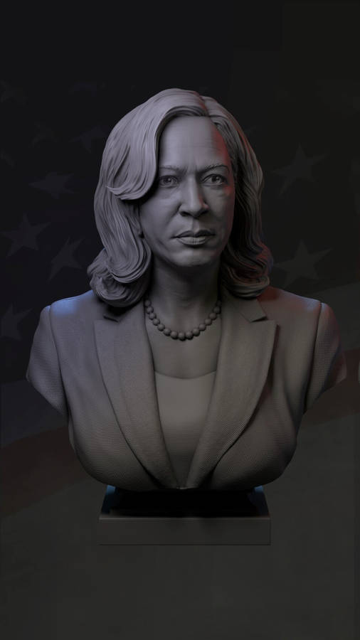 V.p. Kamala Harris Sculpture Wallpaper