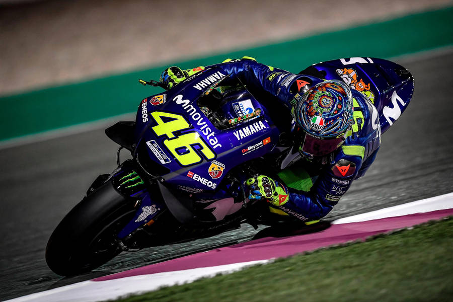 Valentino Rossi Qatar 2018 Motogp Wallpaper