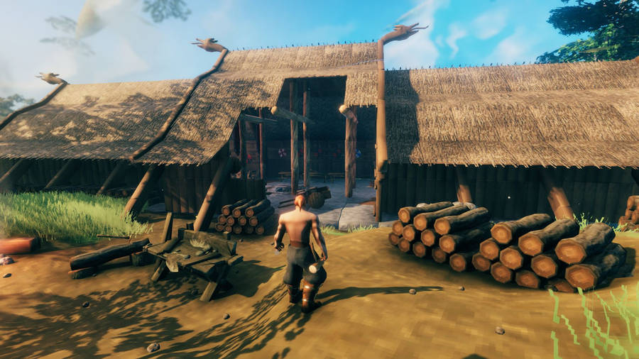 Valheim Woodcutter's House Wallpaper