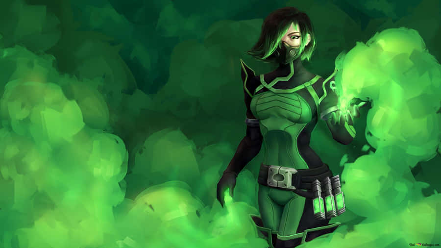 Valorant Viper Ult Green Smoke Graphic Art Wallpaper