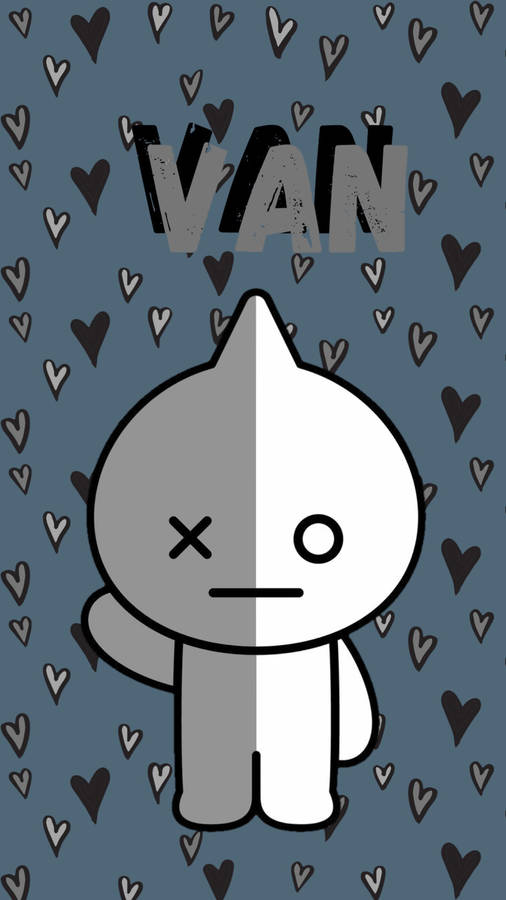 Van Bt21 Amidst The Dark Hearts Wallpaper