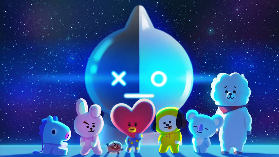 Van Bt21 Friends Wallpaper