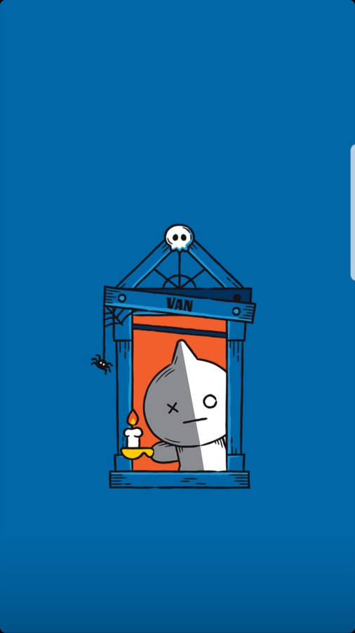 Van Bt21 Halloween Window Wallpaper