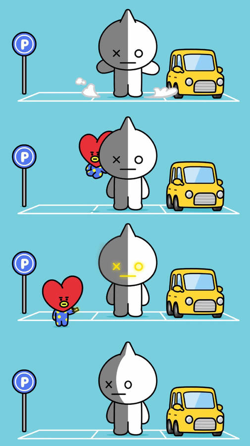 Van Bt21 Parking Storyboard Wallpaper