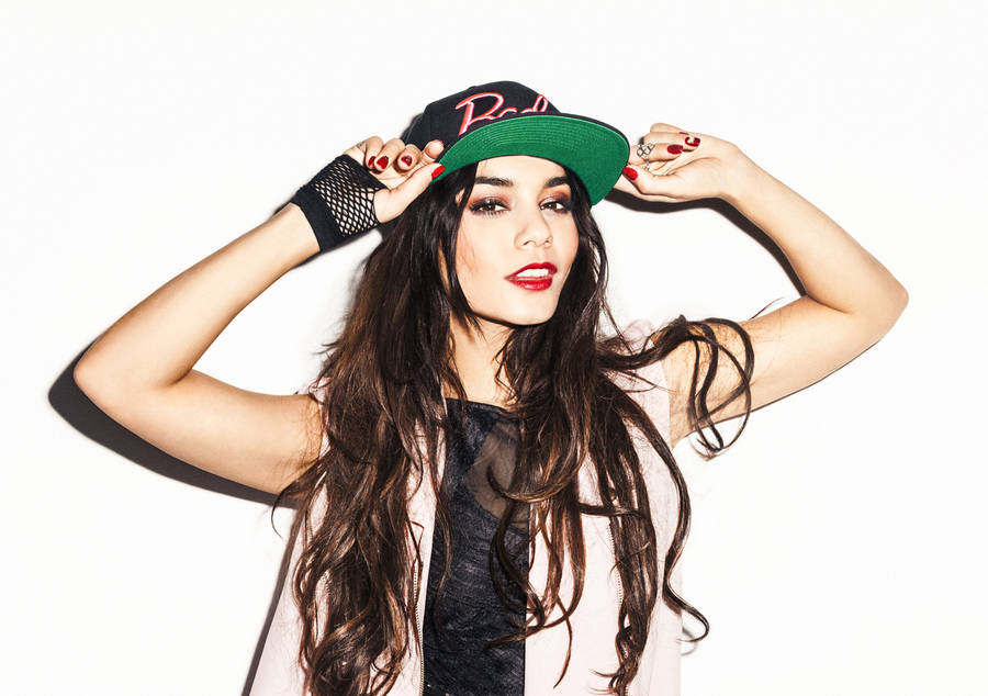 Vanessa Hudgens With Baseball Cap Wallpaper