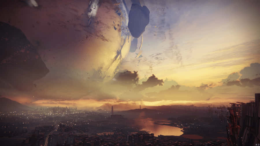 Vanguard Forces From The Legendary Game Destiny 2 Wallpaper