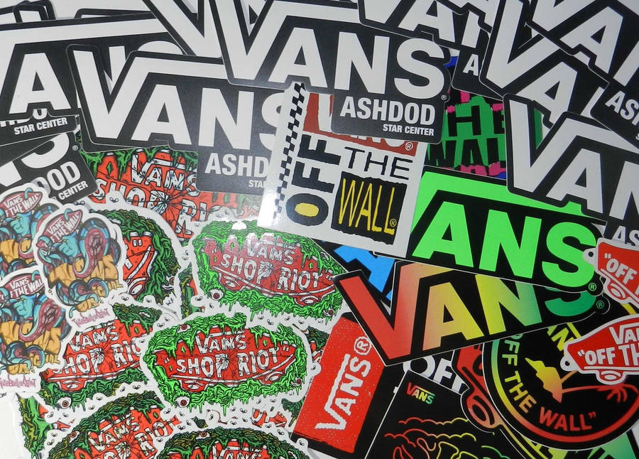 Vans Off The Wall Stickers Wallpaper