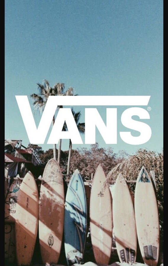 Vans Surf Aesthetic - Ready To Hit The Waves Wallpaper