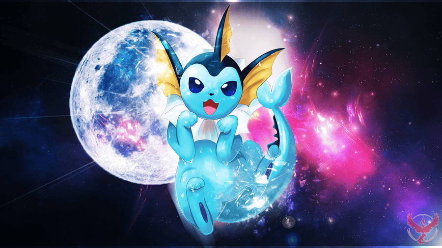 Vaporeon In Outer Space Wallpaper