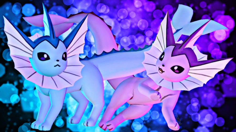 Vaporeon Purple Eevee Wallpaper