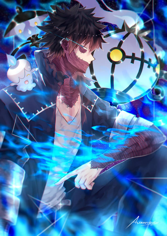 Vaporwave Style Dabi Wallpaper