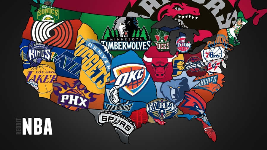 Various Nba Team Logos Wallpaper